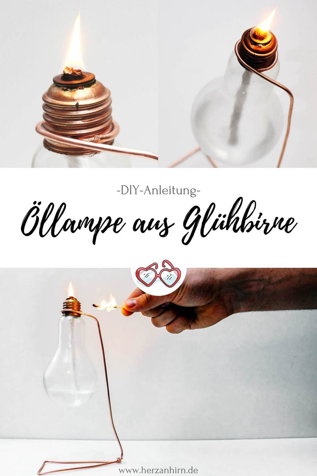 Öllampe DIY Pinterest Grafik