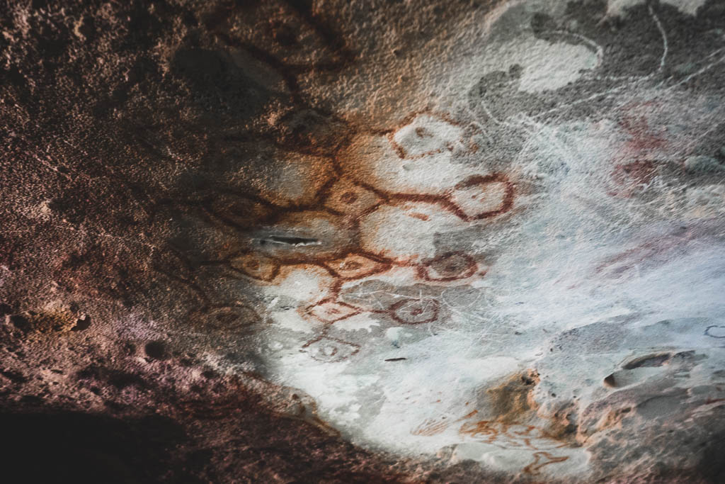 Höhlenmalereien in der Fontaine Cave Aruba