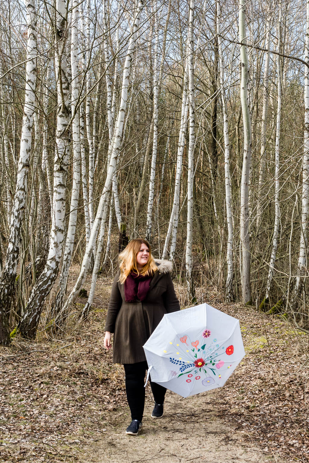 Regenschirm mit Blumen bemalen DIY Bastelanleitung