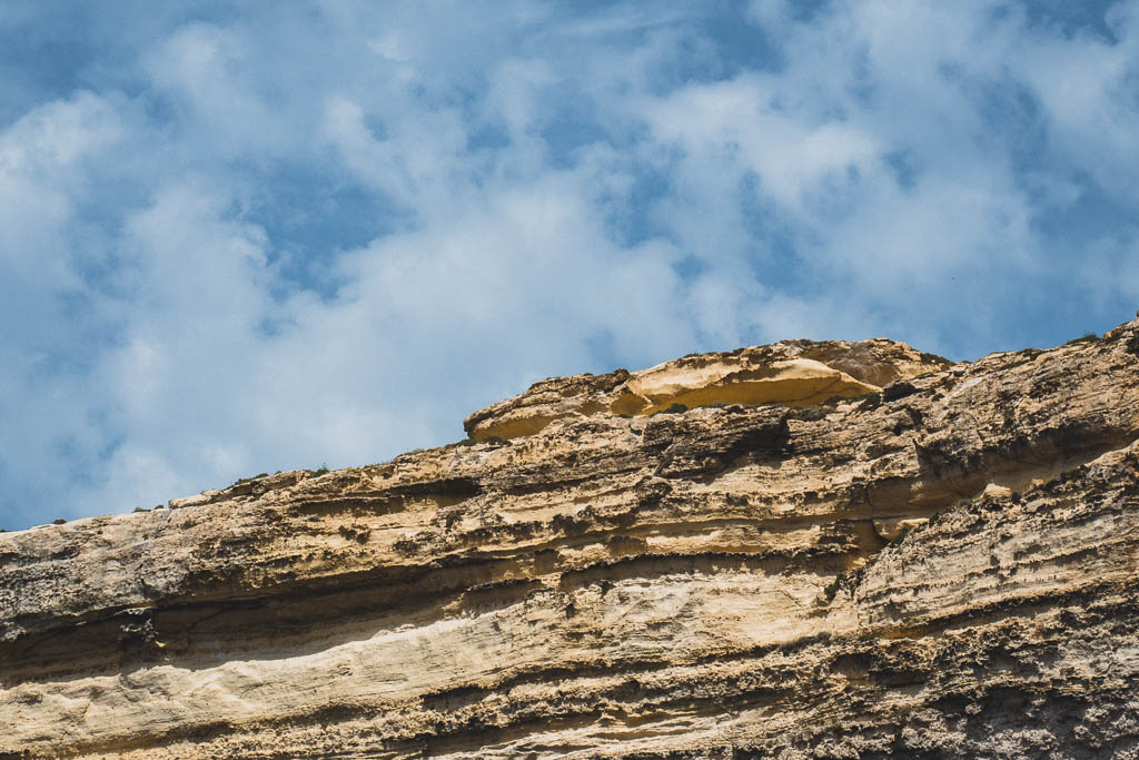 Felsen der wie Krokodil aussieht Gozo