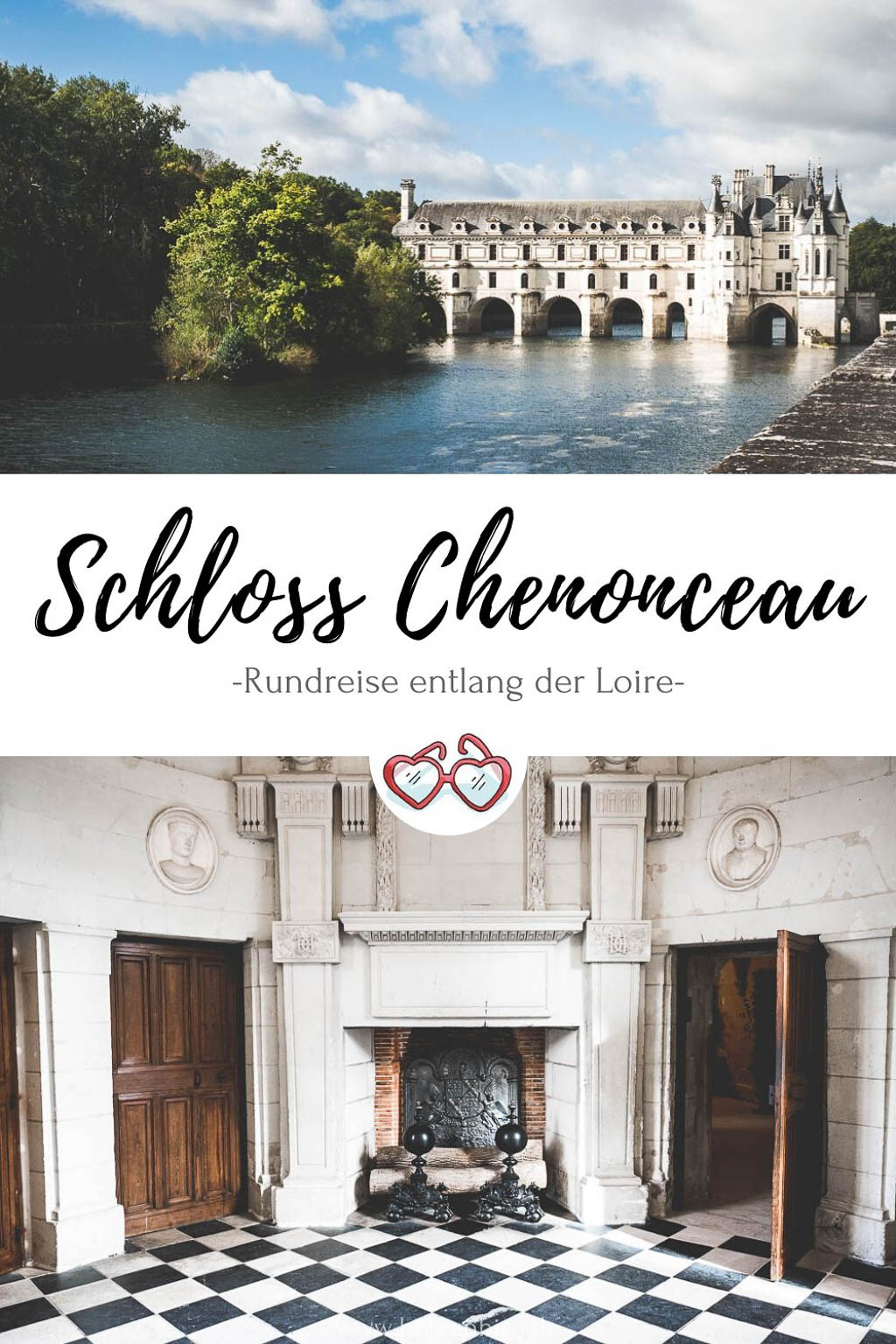 Schloss Chenonceau Pinterest Grafik